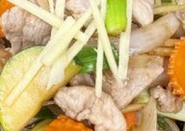 Ginger stir-fried