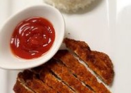 Kid-Fried chicken with jasmine rice