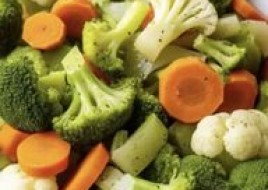 Steamed vegetables