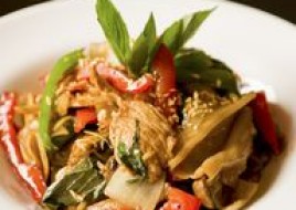 SPICY THAI BASIL NOODLES