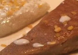 Thai Taro Custard Served with Sweet Sticky Rice