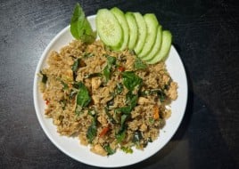 Spicy Thai Basil Chicken Fried Rice