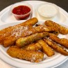 Crispy Zucchini Strips and Parmesan