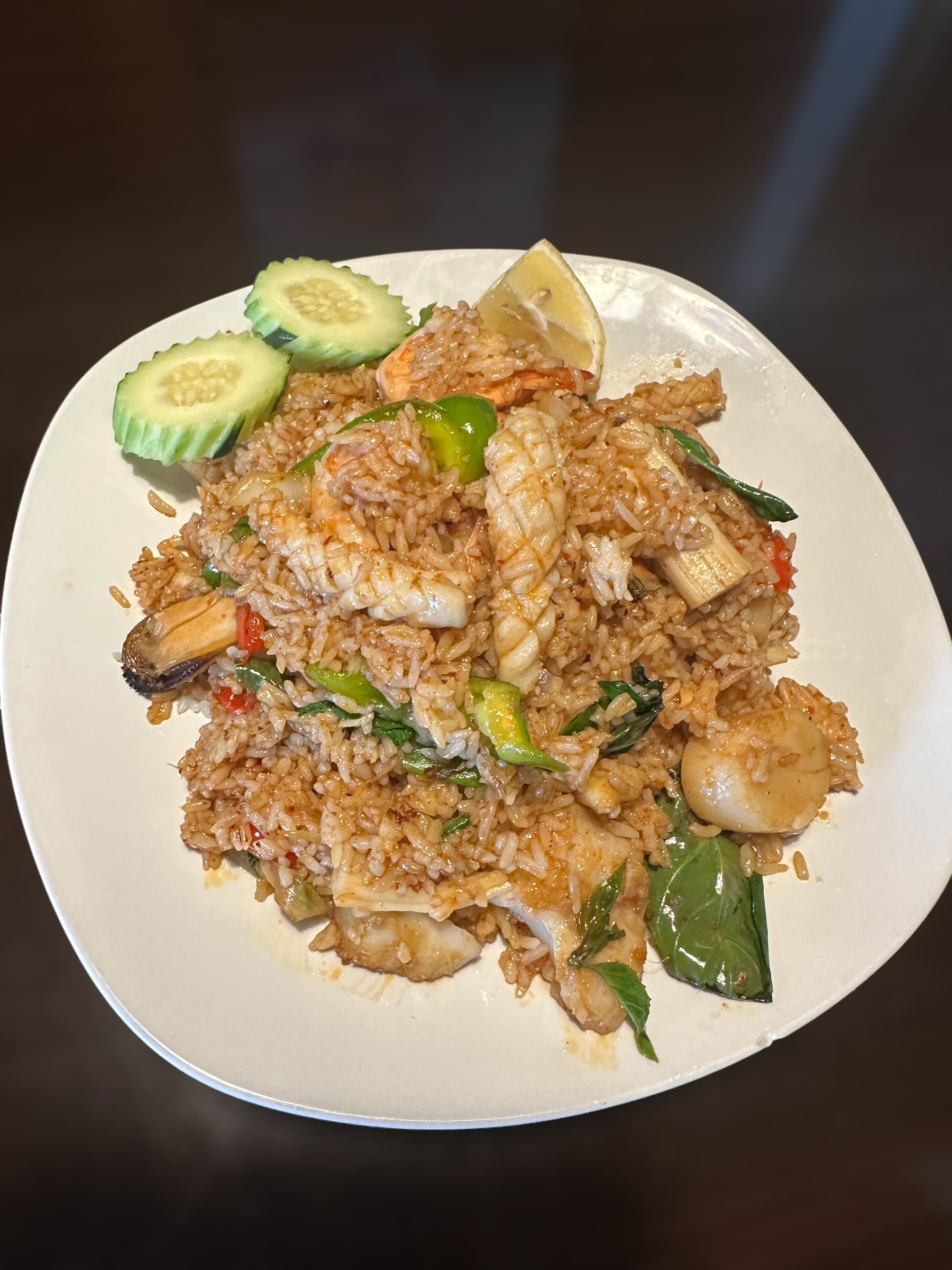 Spicy Seafood Curry Fried Rice