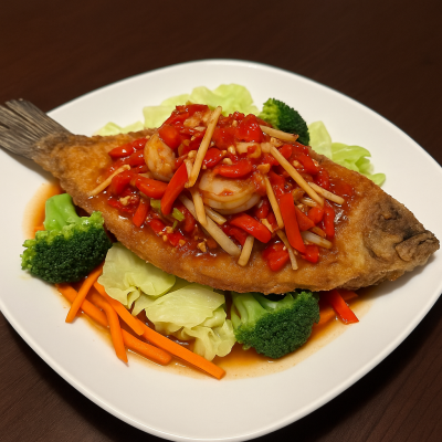 Fried Fish with Chili Sauce
