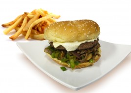 Philly Cheesesteak Burger