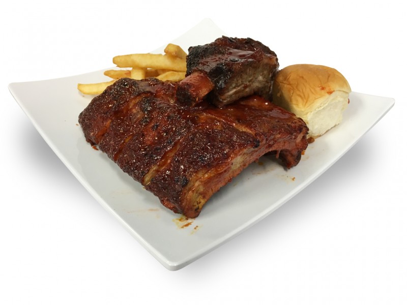 Pork and Beef Rib Combo Dinner
