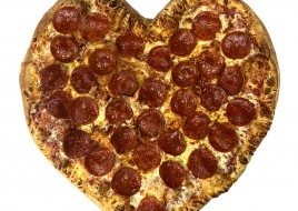 Large Heart Pizza