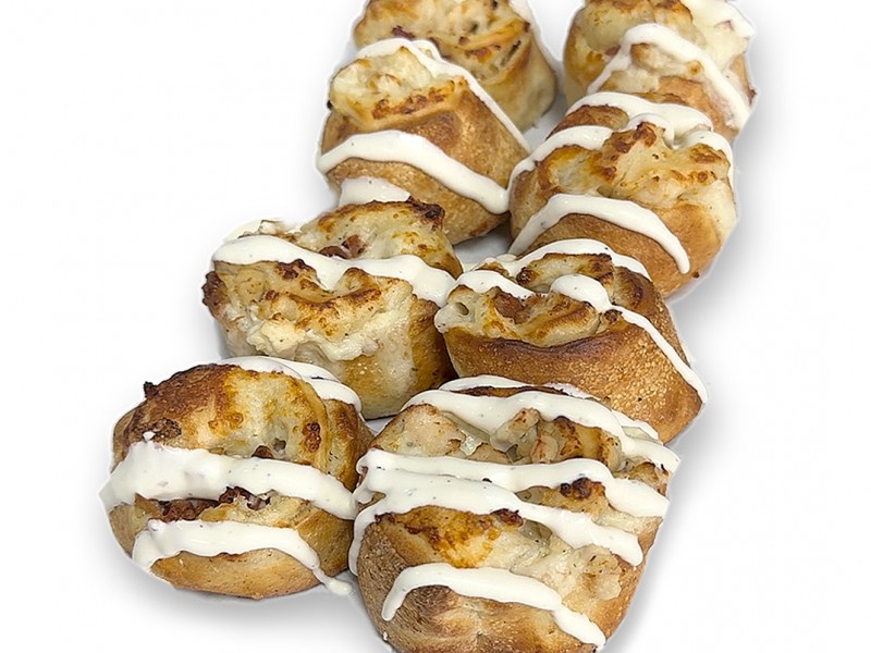 Chicken Bacon Ranch Pizza Rolls