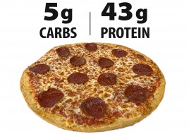 Low Carb Beef Pepperoni Pizza