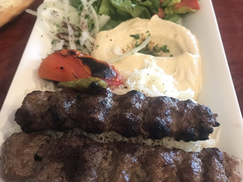 Beef Lule Kebab Plate