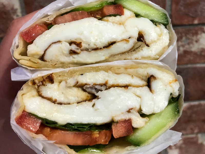 Grilled Halloumi Wrap