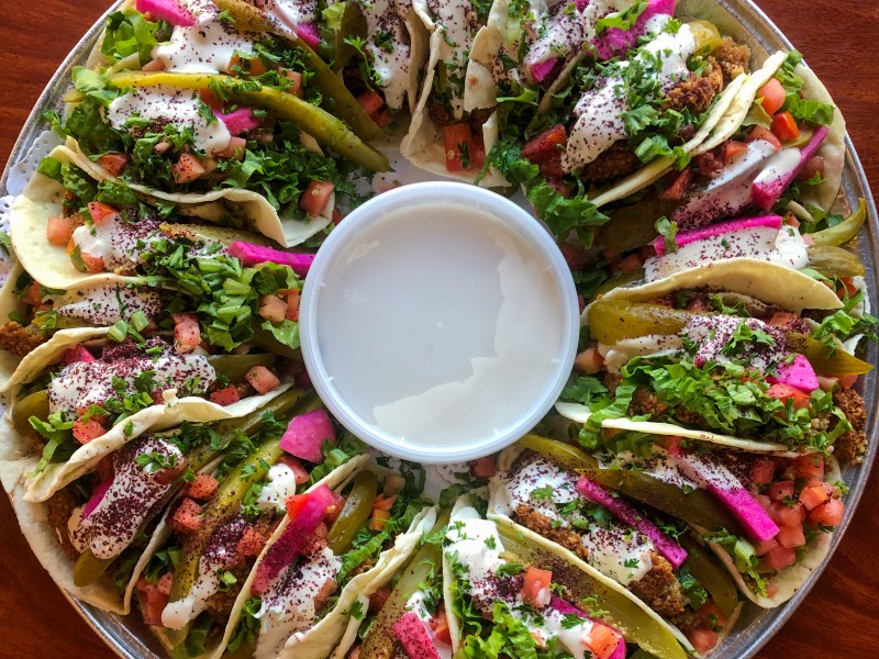 Falafel Tacos Platter