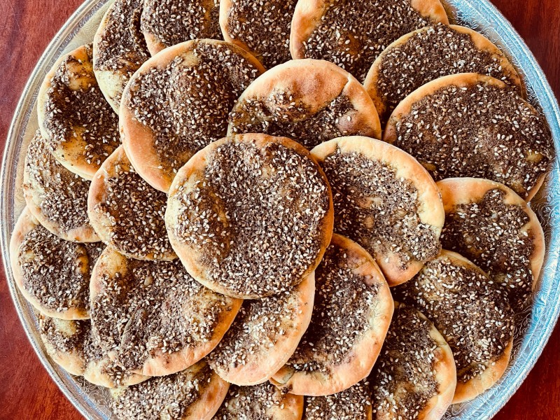 Mini Zaatar Flat Bread