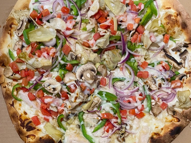 Garlic Chicken Pizza