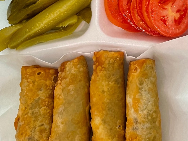 Fried Meat Rolls Plate