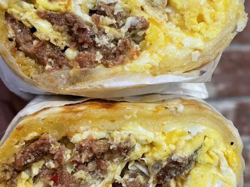 Sujuk and Egg Wrap