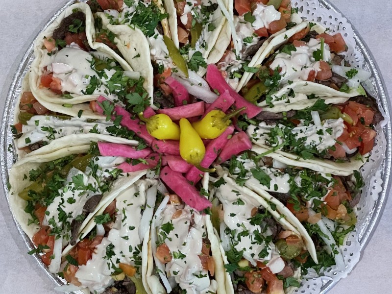 Beef Shawarma Tacos Platter