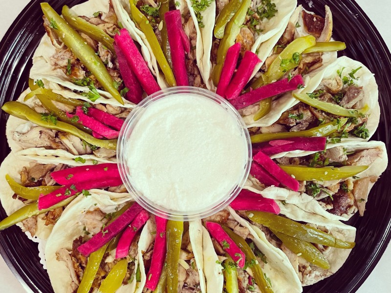 Chicken Shawarma Tacos Platter