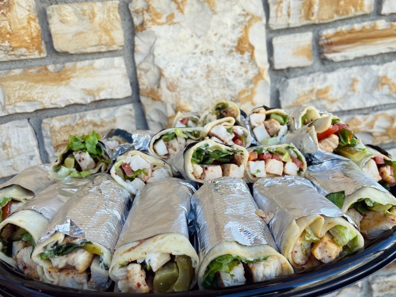 Mini Garlic Chicken Wrap