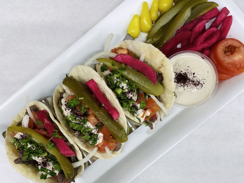 Beef Shawarma Tacos Plate