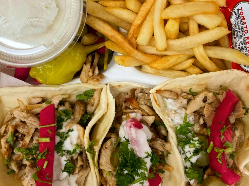 Chicken Shawarma Tacos Plate