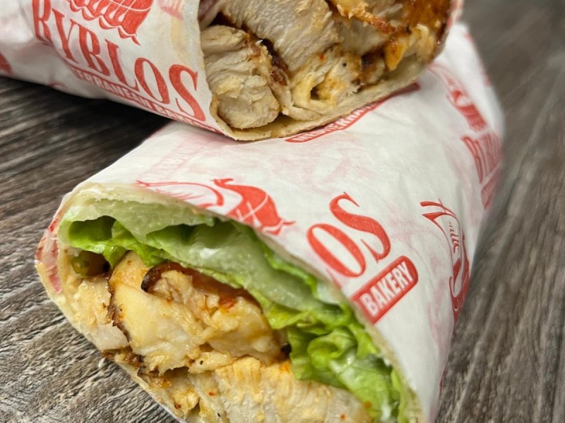 Garlic Chicken Wrap No Sides