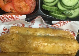 Fried Basturma Cheese Rolls Plate