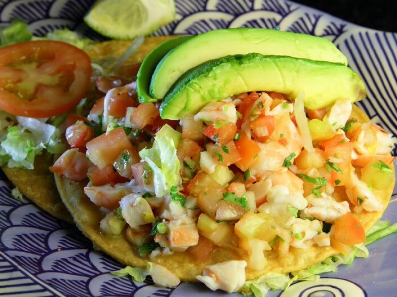 1 Tostada De Ceviche De Pescado