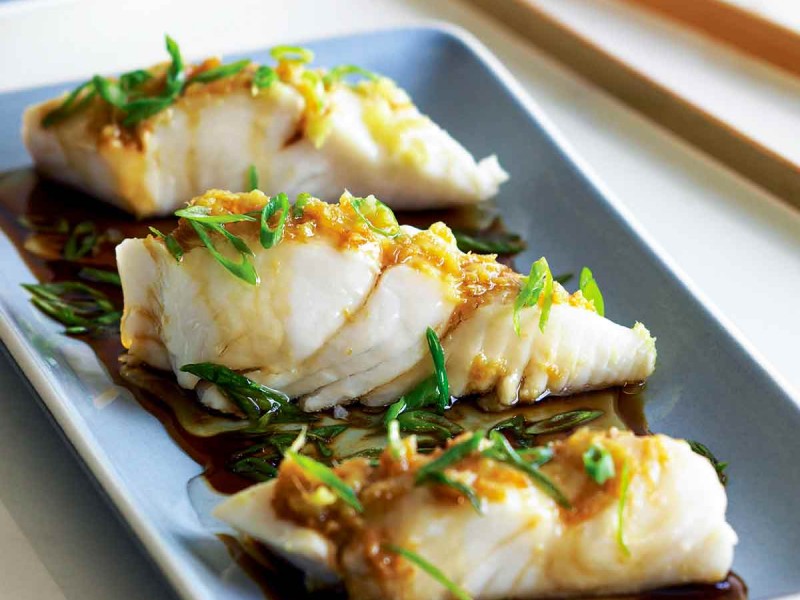 Steamed Fish Fillet with Scallion & Ginger