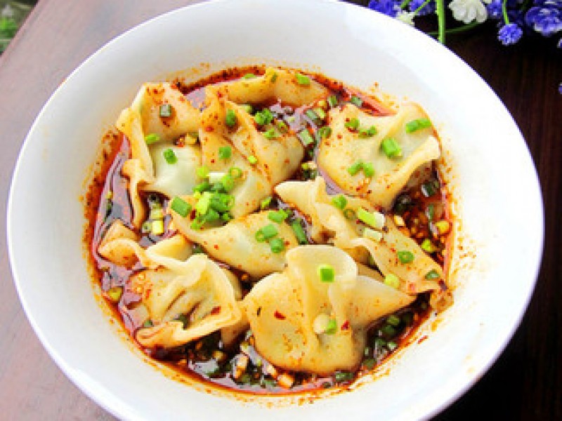 Spicy Vegetable Dumplings(8)çº¢æ²¹èœé¥º