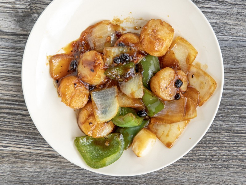 Scallops with Black Bean Sauce
