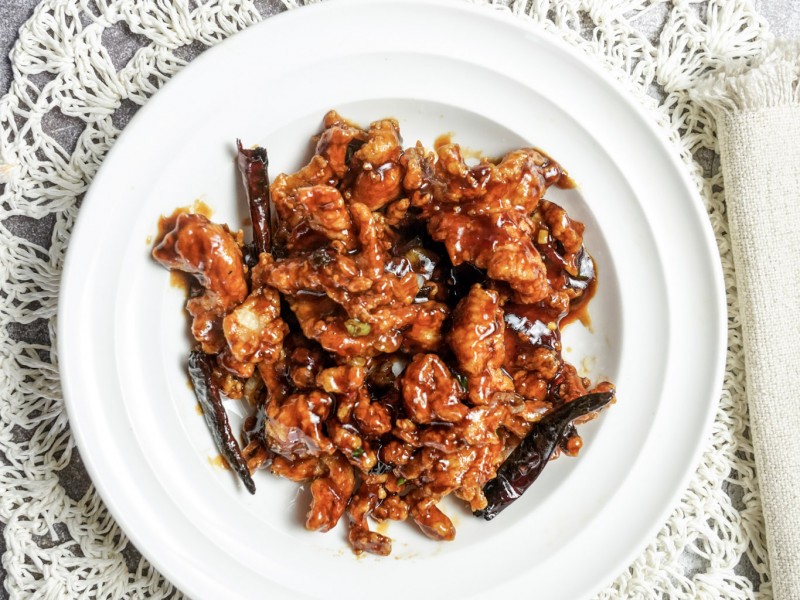  Lunch- Hot Spicy Orange flavor Chicken