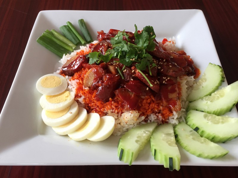 BBQ Roast Pork Over Rice