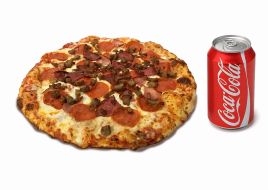 PICK UP ONLY ONLINE SPECIAL - Mini Pizza + Can Soda