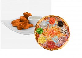 Deal For Two (MD Pizza & 6 Buffalo Wings)