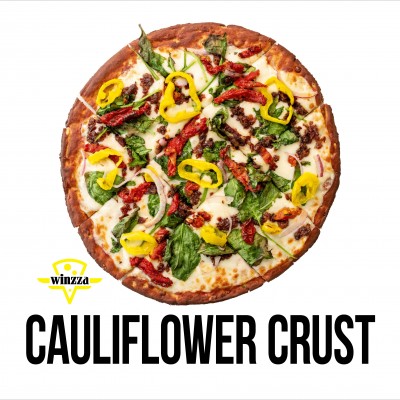 CAULIFLOWER CRUST PIZZA (includes 5 Toppings)