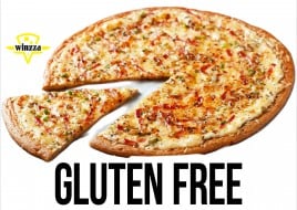 GLUTEN FREE PIZZA (includes 5 Toppings)