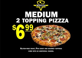 Medium 2 Topping Pizza 