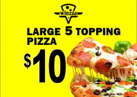 Large 5 Topping Pizza ONLINE PICK UP SPECIAL😍(Not Valid for Delivery) 