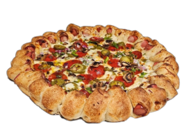HOT DOG CRUST PIZZA 