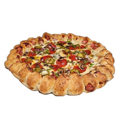 HOT DOG CRUST PIZZA 