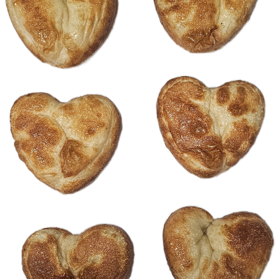 Heart Shaped Pizza Bites