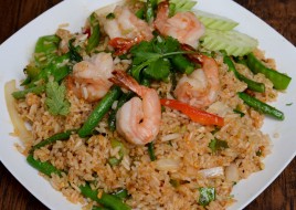 Spicy Fried Rice Shrimp with Green Bean