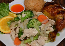 Chicken with Mixed Vegetables and Cashew Nuts Combo Special