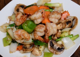 Shrimp, Chili, Onion and Mushroom