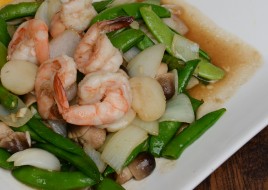 Scallop with Shrimp and Snow pea