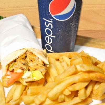 Chicken Kabob Pita Wrap