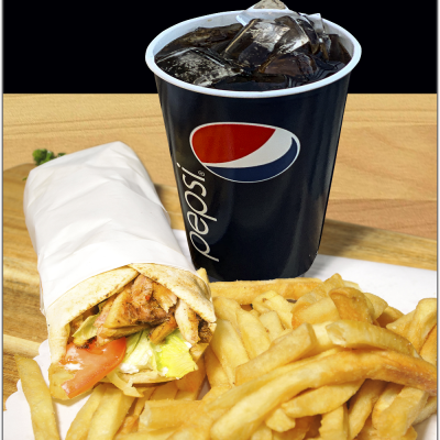 #8 Taouk Wrap Lunch Special