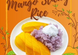 Mango With Ube Sticky Rice (seasonal)